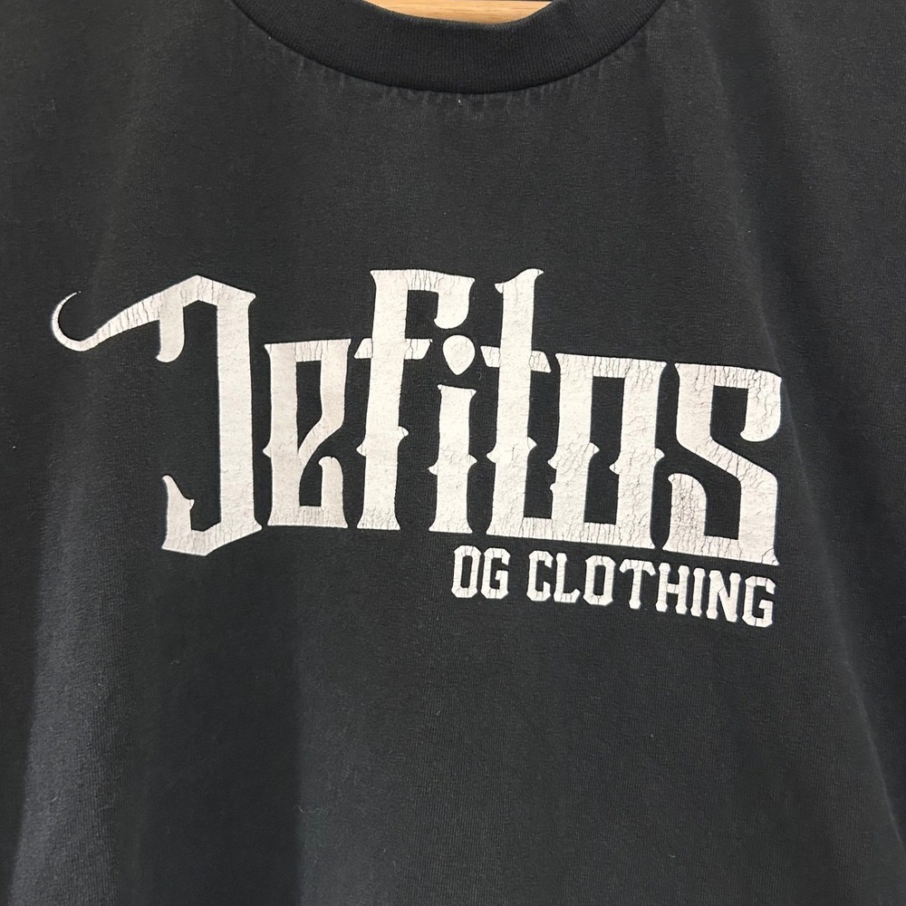 Jefitos OG Clothing Graphic T-Shirt Mens 2XL Black Super Heavy Cotton Crew Neck - Picture 3 of 5